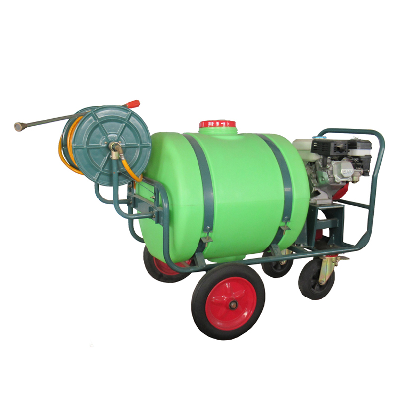 Trolley Power Sprayer in operation